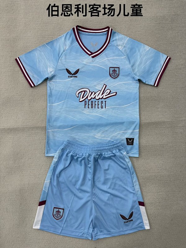 Niño_Kids Burnley Away Soccer Uniform 25
